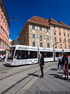 49 Tram on Hauptplatz square