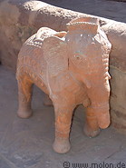 09 Red stone elephant
