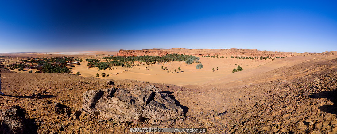 15 Desert landscape with oasis