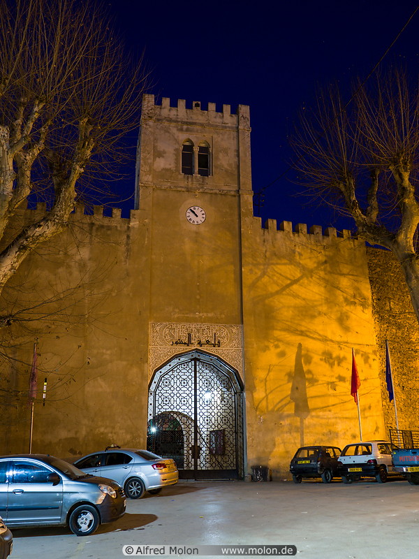 63 El Mechouar gate at night