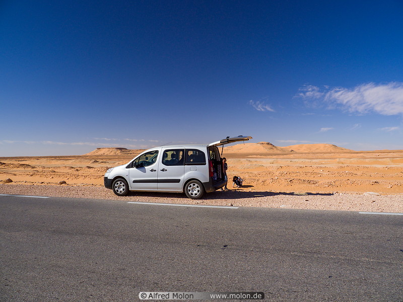 15 Peugeot Tepee car on Trans-Sahara highway