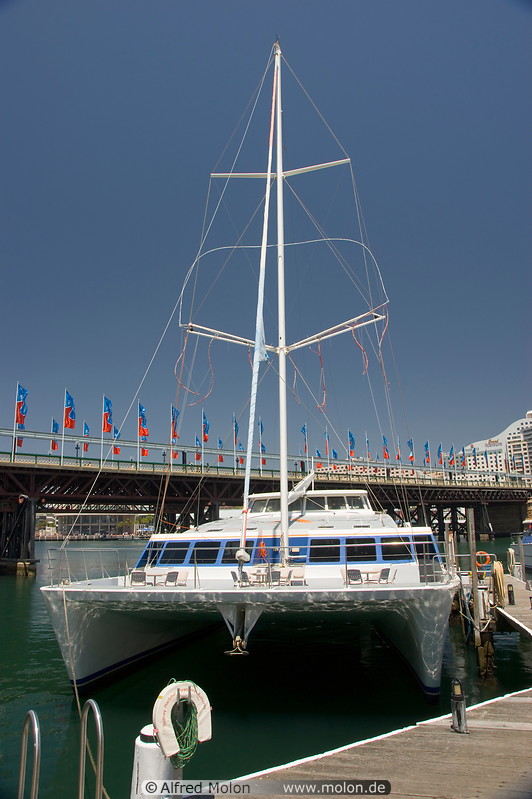 18 White catamaran