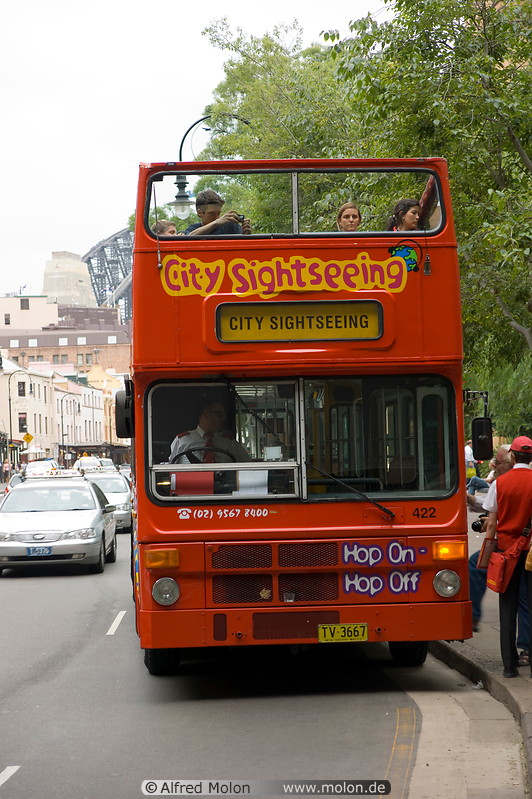 01 Red double-decker tourist bus