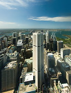 11 Business district skyscrapers aerial view