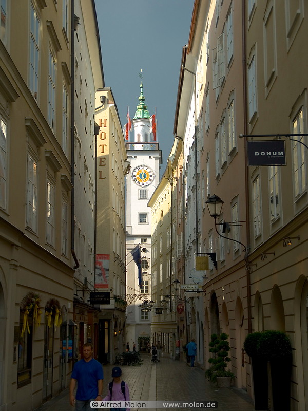 26 Narrow alley and church tower