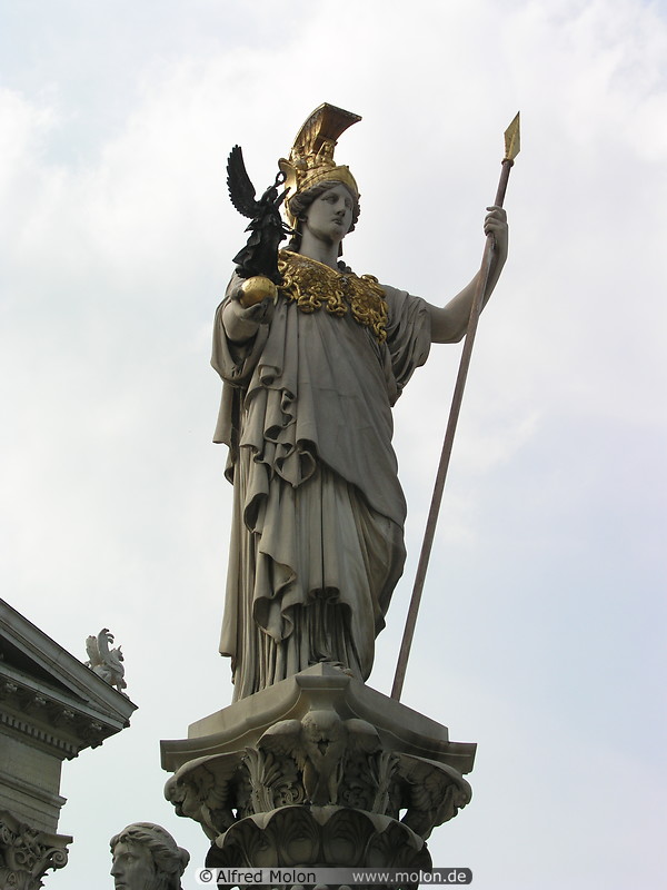 02 Pallas Athene statue