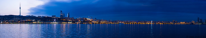 06 Baku skyline at dusk
