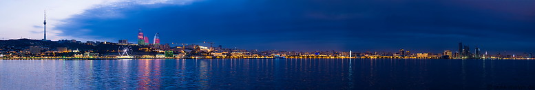 07 Baku skyline at dusk