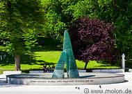 53 Memorial fountain to the 1992-95 Sarajevo siege