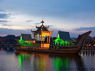 05 Illuminated royal barge at dusk
