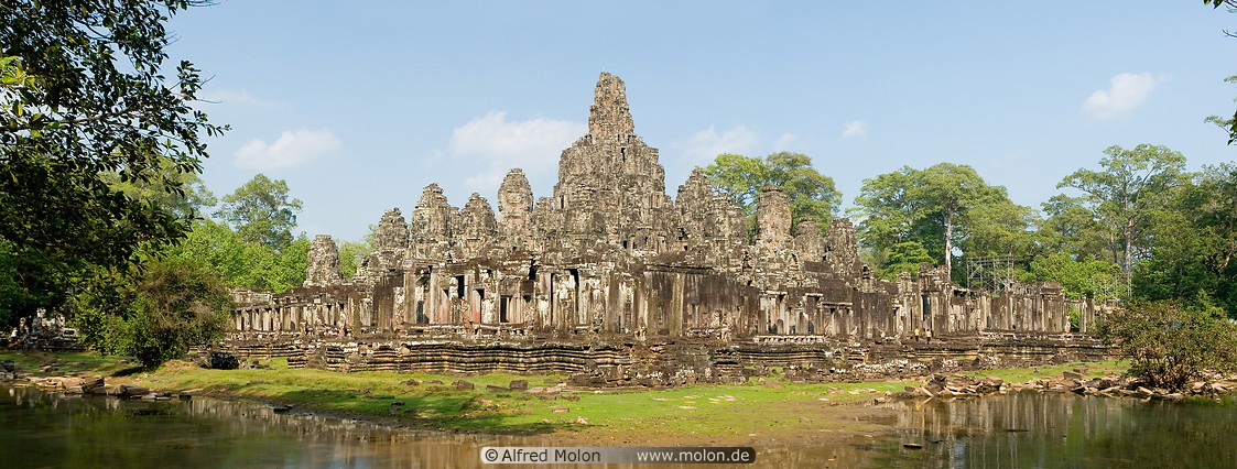 41 Rear panorama view of Bayon temple