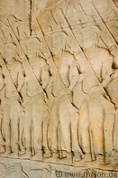 18 Bas-reliefs showing warriors