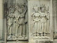 21 Apsara bas-reliefs