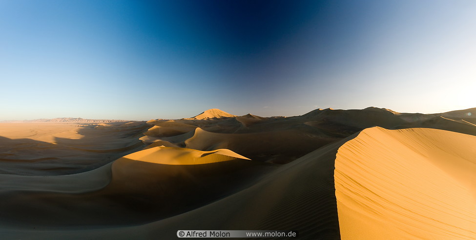 07 Panoramic view of sand dunes at sunset
