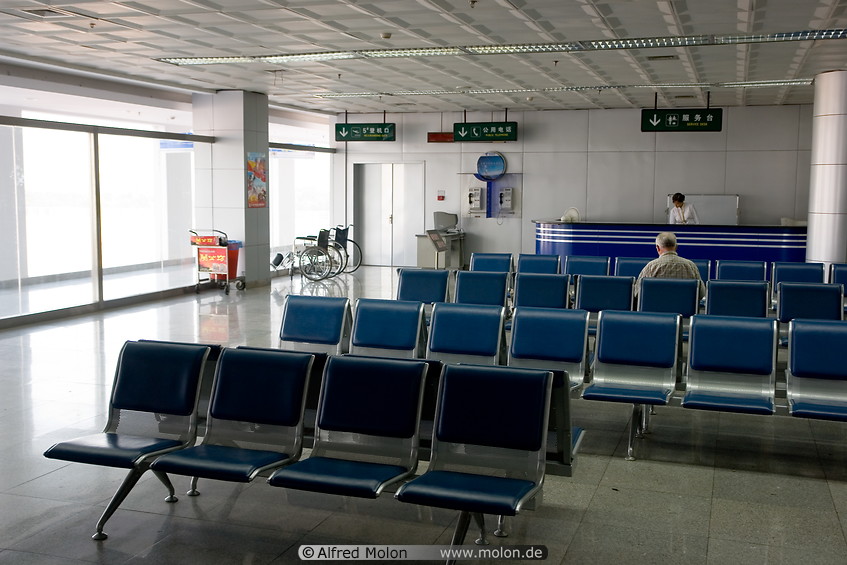 05 Seating area in airport departure hall