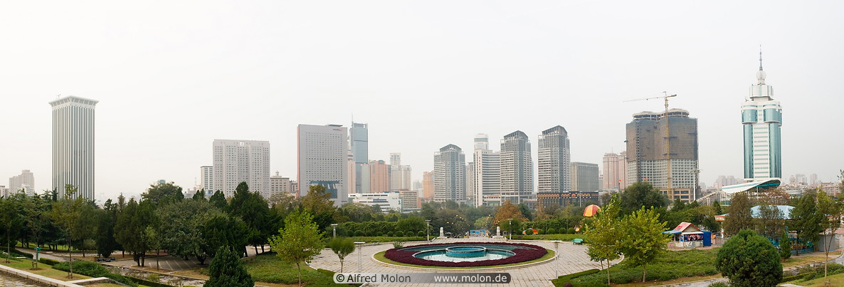 13 Panorama view with skyscrapers