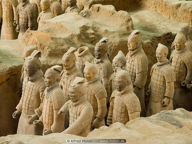21 Statues of Chinese warriors