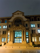 16 Colonial building at night