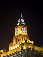 08 Customs house clock tower at night