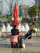 08 Couple sitting at a table
