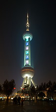 06 Oriental Pearl tower at night