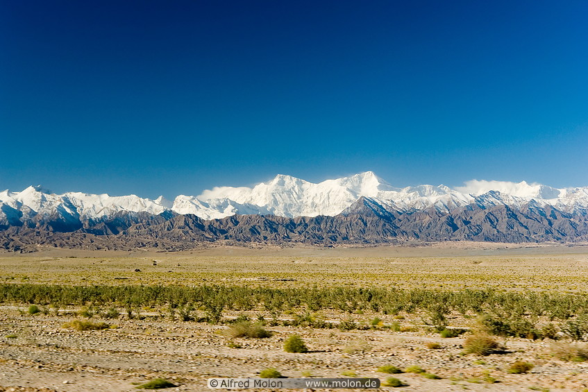 14 Snow capped Pamir mountains