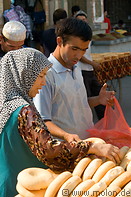 01 Uighur bread seller and customer