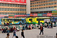 18 Colourful buses near the train station