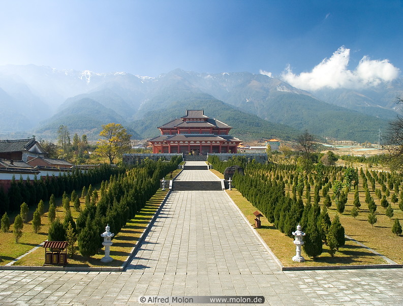 12 Panorama view with Cang Shan mountains