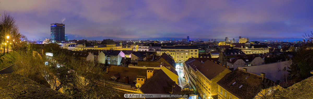 08 Zagreb skyline at night