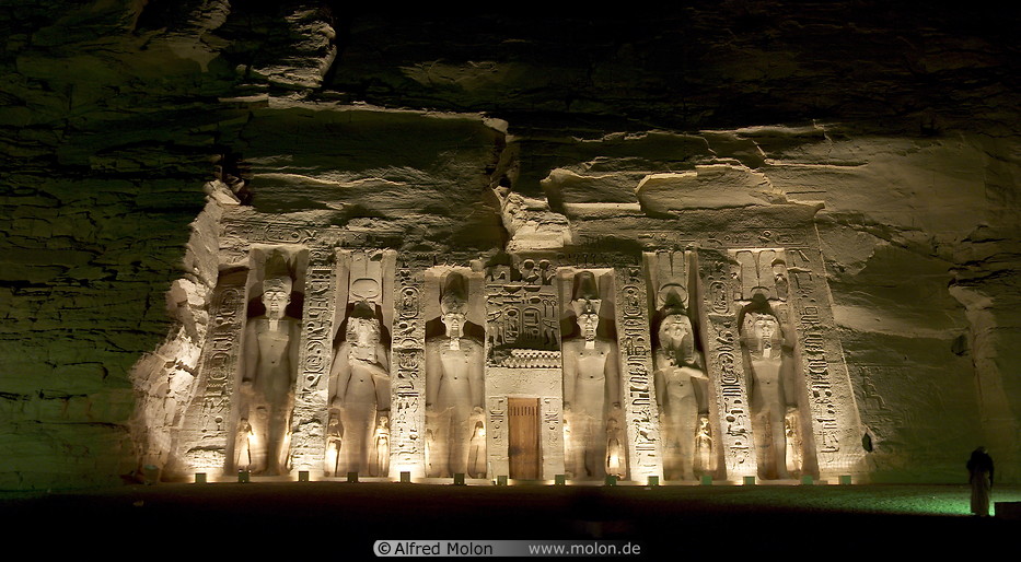 23 Temple of Hathor at night