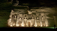 23 Temple of Hathor at night