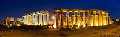 48 Luxor temple at night