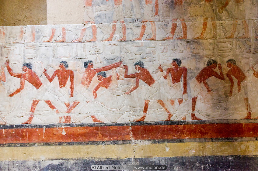 23 Frescoes inside the Mereruka tomb
