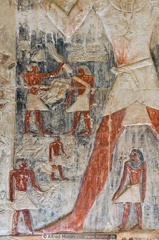 27 Frescoes inside the Mereruka tomb
