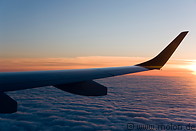 05 Plane wing at sunset