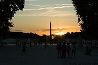 07 Sunset view of Tuileries park and Place Concorde