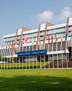 12 Council of Europe building and flag poles