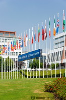 13 Flag poles next to Council of Europe building