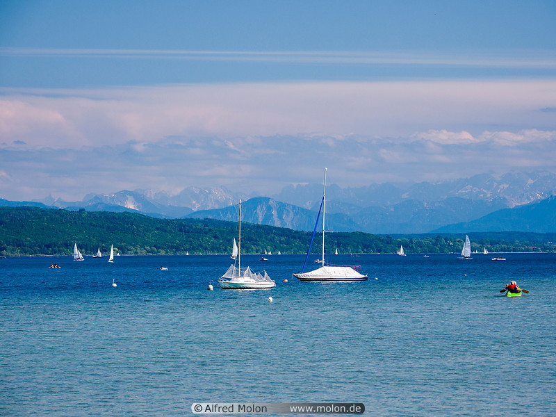 53 Boats on Ammersee lake