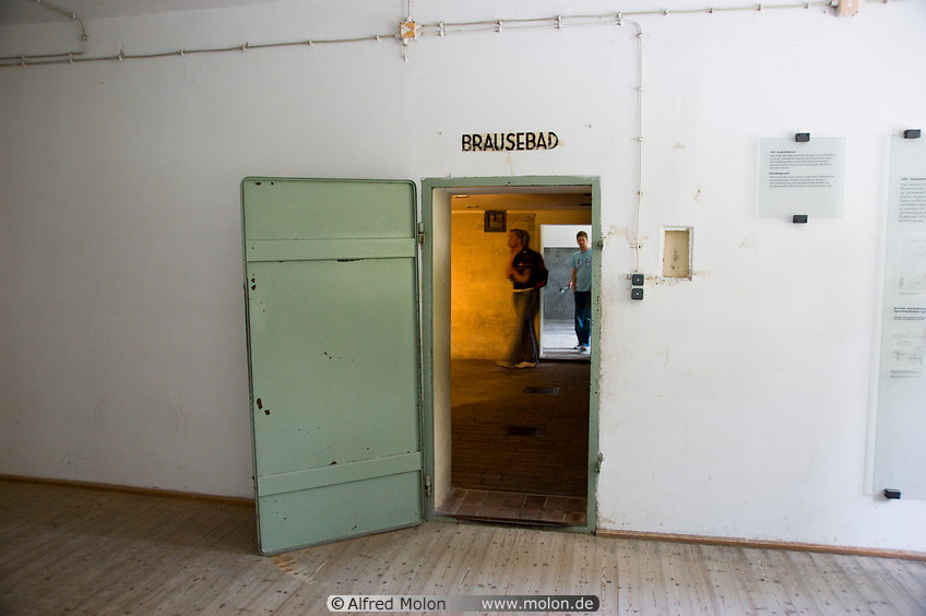 37 Disrobing room and entrance to gas chamber