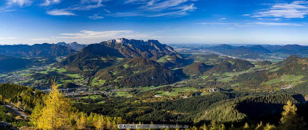 33 Panoramic view over Berchtesgaden valley