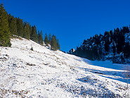 16 Mountain slope below Taubenstein station in winter