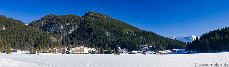 04 Snow covered Spitzingsee lake in winter