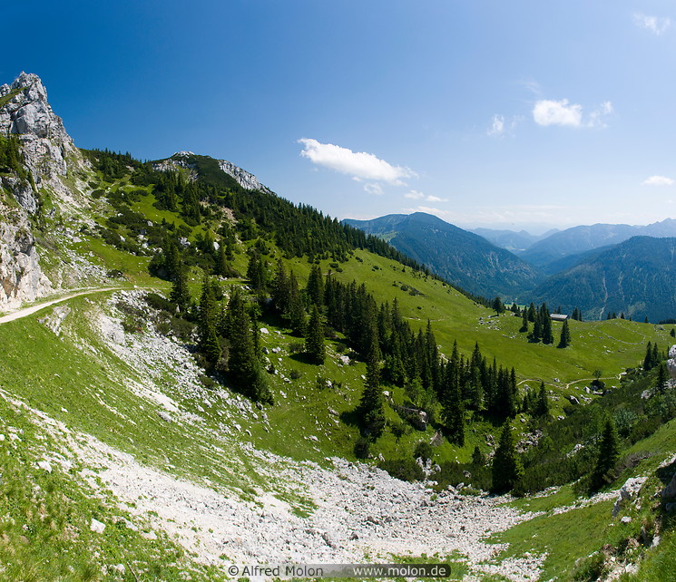 25 Alpine scenery and hiking trail