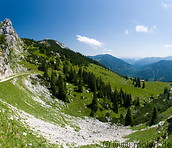 25 Alpine scenery and hiking trail