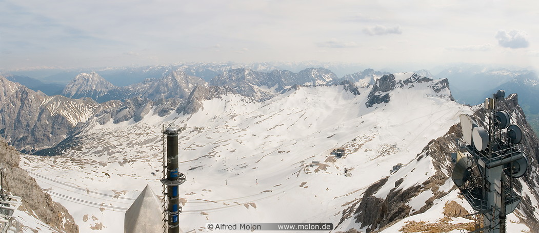 31 Panorama view of Zugspitz glacier