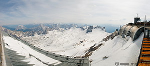 27 Panorama view of Zugspitz glacier and mountains