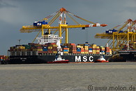 16 Container ship and gantry cranes