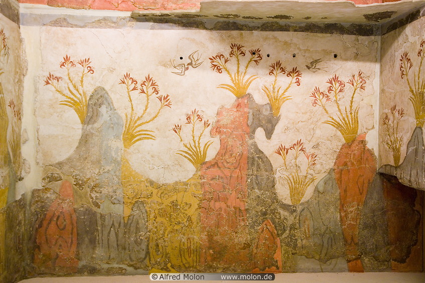 14 Akrotiri Thera spring fresco - Minoan culture